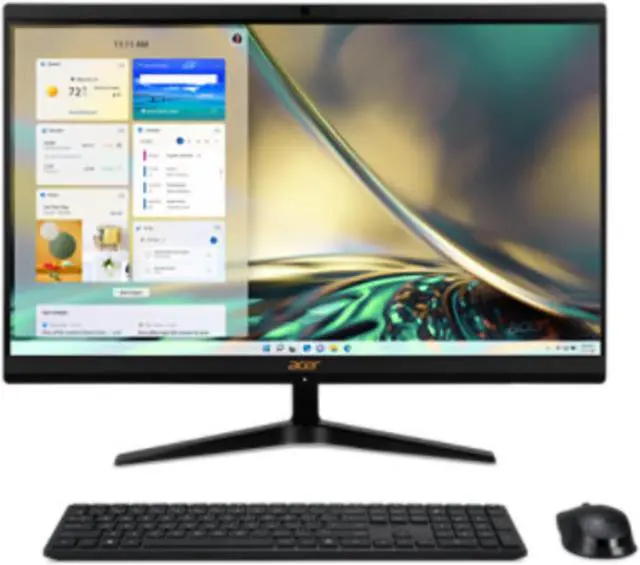 Main image of Acer Aspire C24-1700 AIO (2022) | 23.8" 1920x1080 FHD | Core i3 - 1215U - 256GB SSD Hard Drive - 8GB RAM | 6 cores @ 4.4 GHz Win 11 Home Black
