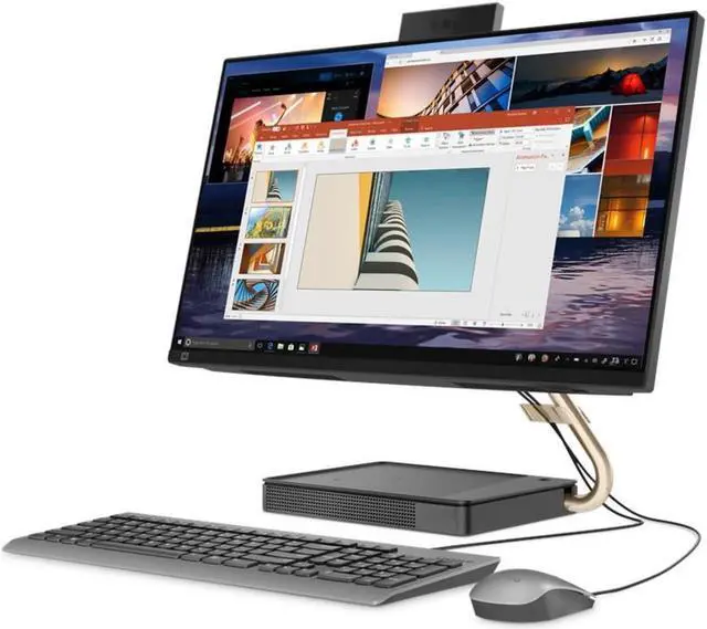 Main image of Lenovo IdeaCentre 5 24IOB6 AIO Touch | 23.8" 1920x1080 FHD | Core i5 - 10400T - 256GB SSD Hard Drive - 8GB RAM | 6 cores @ 3.6 GHz Win 11 Pro Silver