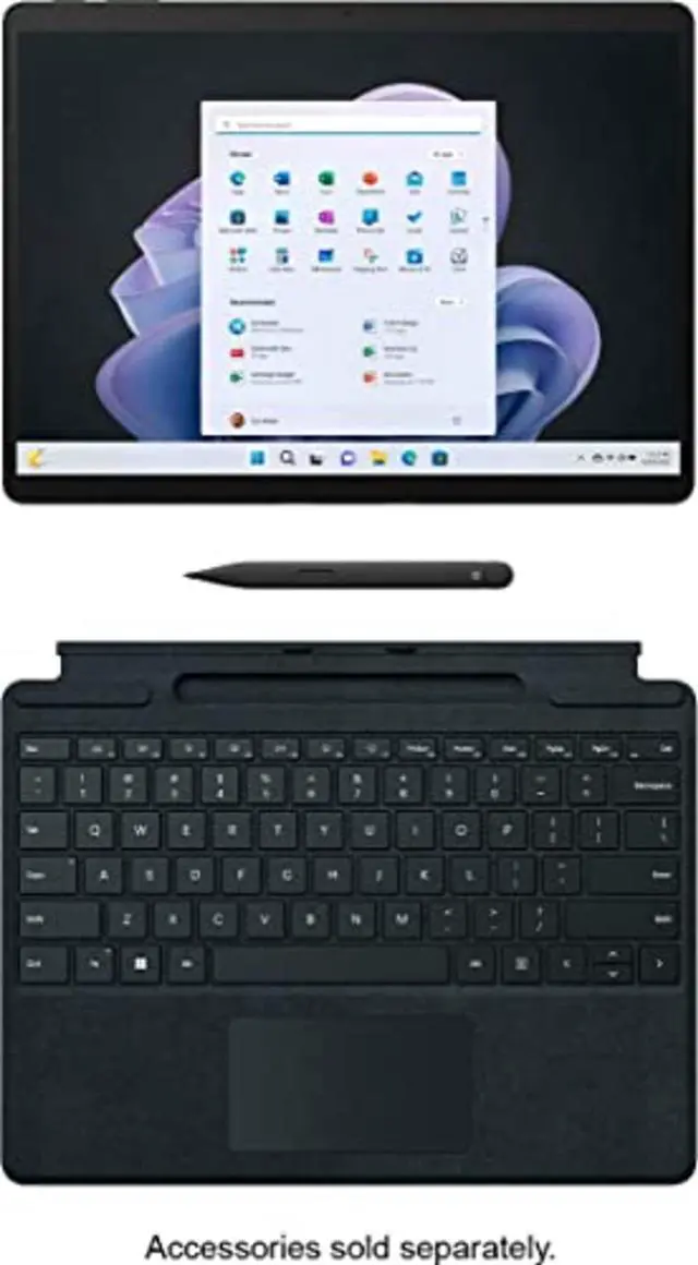 Main image of Microsoft Surface Pro 9 Detachable Detachable 2-in-1 Laptop Tablet (2022) Touch | 13" 1920x1280 FHD+ | Core i7 - 1265U - 512GB SSD Hard Drive - 16GB RAM | 10 cores @ 4.8 GHz Win 11 Pro Silver