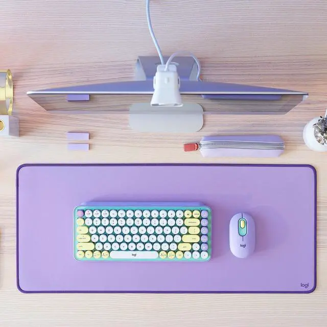 Alt view image 6 of 20 - Logitech Desk Mat - Desktop - Lavender