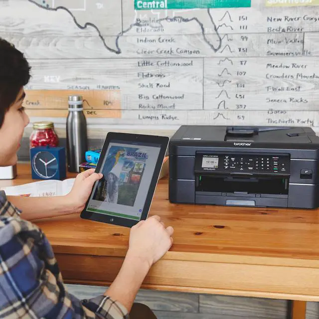 Alt view image 3 of 12 - Brother MFC-J1010DW Wireless Color Inkjet All-in-One Printer with Mobile Device and Duplex Printing