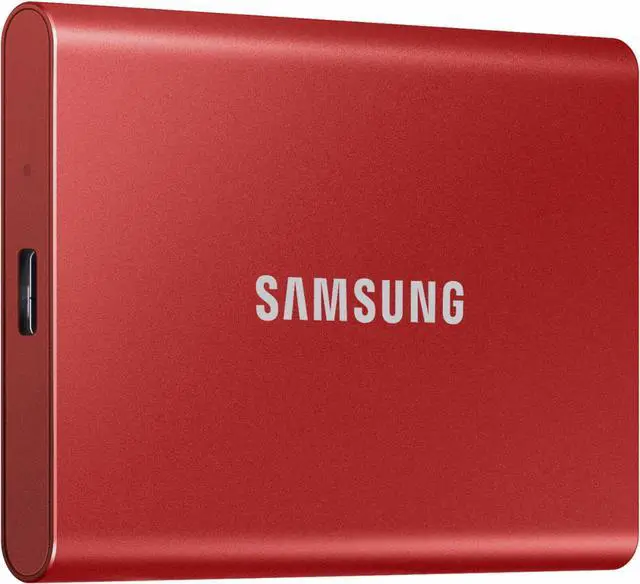 Alt view image 2 of 12 - Samsung - T7 2TB External USB 3.2 Gen 2 Portable SSD with Hardware Encryption...