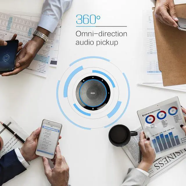 Alt view image 7 of 7 - SPEAKER  USB&Wireless Smart Speakerphone  Multimedia Streaming