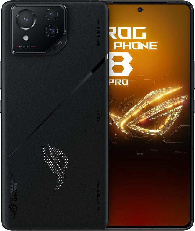  ASUS ROG Phone 8 Unlocked Android Phone, US Version, 6.78  165Hz AMOLED Display, 256GB Storage, 16GB RAM, 5500mAh Battery, 50MP Gimbal  Camera, 32MP Front, Snapdragon 8 Gen 3, Dual-SIM, Rebel Gray 