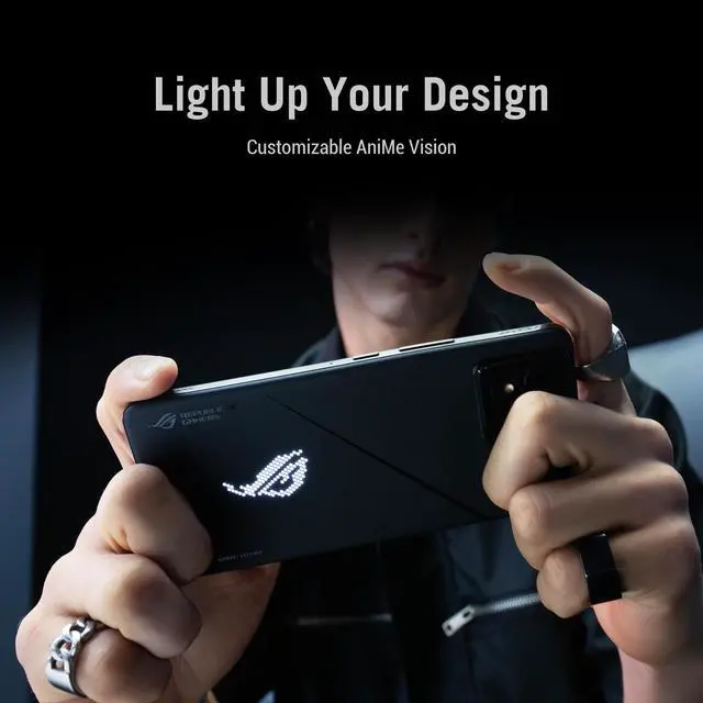 Alt view image 2 of 10 - ASUS ROG Phone 8 Pro Unlocked Android Phone, US Version, 6.78" 165Hz AMOLED Display, 512GB Storage, 16GB RAM, 5500mAh Battery, 50MP Gimbal Camera, 32MP Front, Snapdragon 8 Gen 3,Dual-SIM,Phantom Black