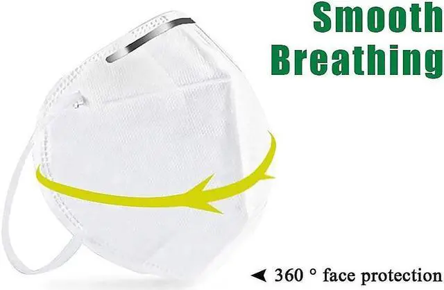 Alt view image 4 of 5 - 10pcs Non-Disposable Surgical Face Nonwoven Fabrics Mask