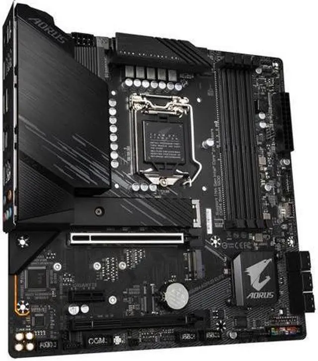Alt view image 2 of 4 - GIGABYTE AORUS B560M AORUS ELITE LGA 1200 Micro ATX Intel Motherboard