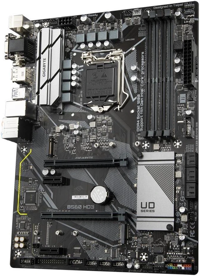 Alt view image 5 of 7 - GIGABYTE B560 HD3 LGA 1200 Intel B560 SATA 6Gb/s ATX Intel Motherboard