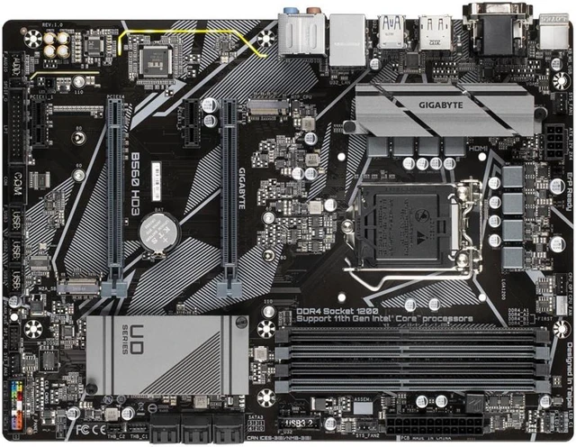 Alt view image 6 of 7 - GIGABYTE B560 HD3 LGA 1200 Intel B560 SATA 6Gb/s ATX Intel Motherboard