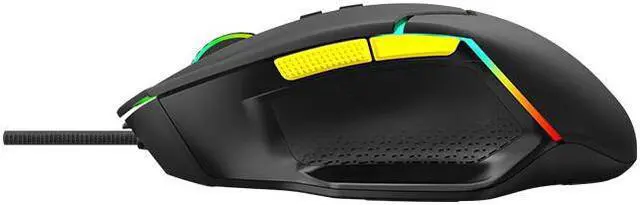 Alt view image 4 of 4 - MSI CLUTCH GM20 V2 Gaming Mouse, Wired, RGB Glare, Dragon Spirit Lamp Of Faith,  Gaming Mouse, Ergonomics, Black/Yellow