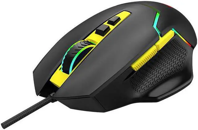 Alt view image 3 of 4 - MSI CLUTCH GM20 V2 Gaming Mouse, Wired, RGB Glare, Dragon Spirit Lamp Of Faith,  Gaming Mouse, Ergonomics, Black/Yellow