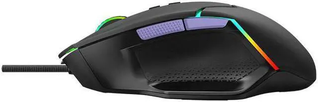 Alt view image 3 of 4 - MSI CLUTCH GM20 V2 Gaming Mouse, Wired, RGB Glare, Dragon Spirit Lamp Of Faith,  Gaming Mouse, Ergonomics, BLACK/Purple