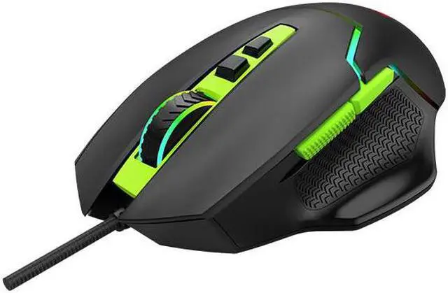 Alt view image 3 of 4 - MSI CLUTCH GM20 V2 Gaming Mouse, Wired, RGB Glare, Dragon Spirit Lamp Of Faith,  Gaming Mouse, Ergonomics, Black/Green