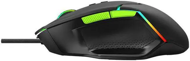 Alt view image 4 of 4 - MSI CLUTCH GM20 V2 Gaming Mouse, Wired, RGB Glare, Dragon Spirit Lamp Of Faith,  Gaming Mouse, Ergonomics, Black/Green