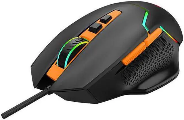 Alt view image 4 of 4 - MSI CLUTCH GM20 V2 Gaming Mouse, Wired, RGB Glare, Dragon Spirit Lamp Of Faith,  Gaming Mouse, Ergonomics, Black/Orange