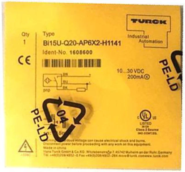 Alt view image 2 of 3 - BI15U-Q20-AP6X2-H1141 1608600 Inductive sensor PNP