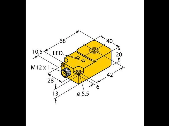 Alt view image 3 of 3 - BI15U-Q20-AP6X2-H1141 1608600 Inductive sensor PNP