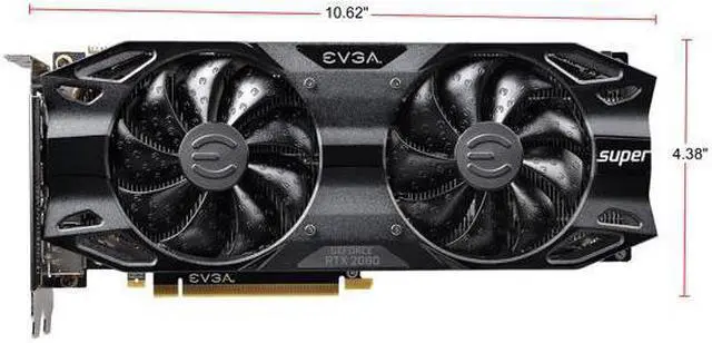 Alt view image 5 of 7 - EVGA GeForce RTX 2080 SUPER KO GAMING Video Card, 08G-P4-2083-KR, 8GB GDDR6, Dual Fans