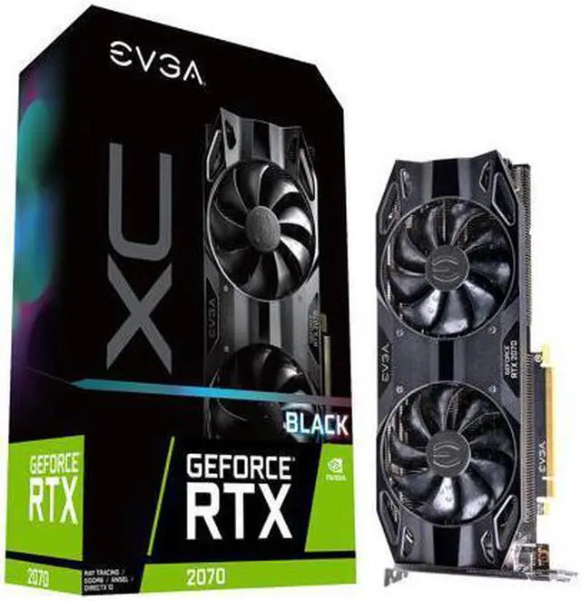 Alt view image 6 of 7 - EVGA GeForce RTX 2070 XC BLACK EDITION GAMING, 08G-P4-1171-KR, 8GB GDDR6, Dual HDB Fans