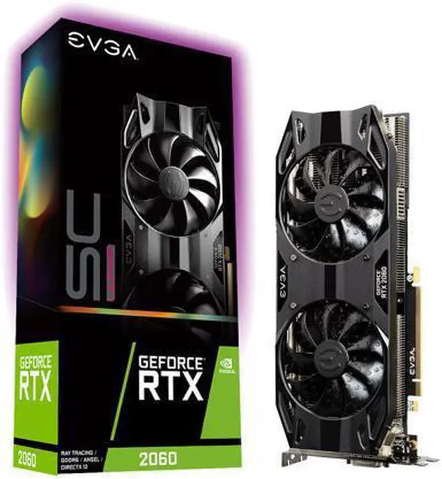 Alt view image 7 of 7 - EVGA GeForce RTX 2060 SC Ultra GAMING, 06G-P4-2067-KR, 6GB GDDR6, Dual HDB Fans