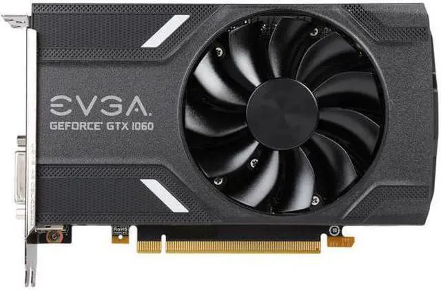 Alt view image 3 of 7 - EVGA GeForce GTX 1060 GAMING, ACX 2.0 (Single Fan), 06G-P4-6161-KR, 6GB GDDR5, DX12 OSD Support (PXOC), Only 6.8 Inches