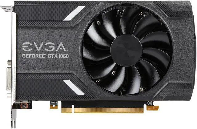 Alt view image 7 of 7 - EVGA GeForce GTX 1060 GAMING, ACX 2.0 (Single Fan), 06G-P4-6161-KR, 6GB GDDR5, DX12 OSD Support (PXOC), Only 6.8 Inches