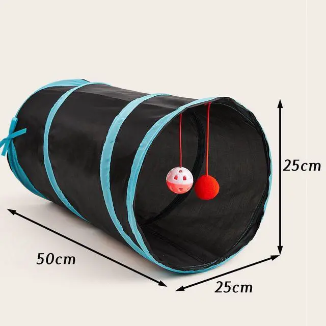 Alt view image 4 of 6 - Cat Tunnels Indoors Cat Play Tunnel for Indoor Outdoor, Cat Tunnel Large Cat Toy Kitten Kitty Rabbt (2 Way)