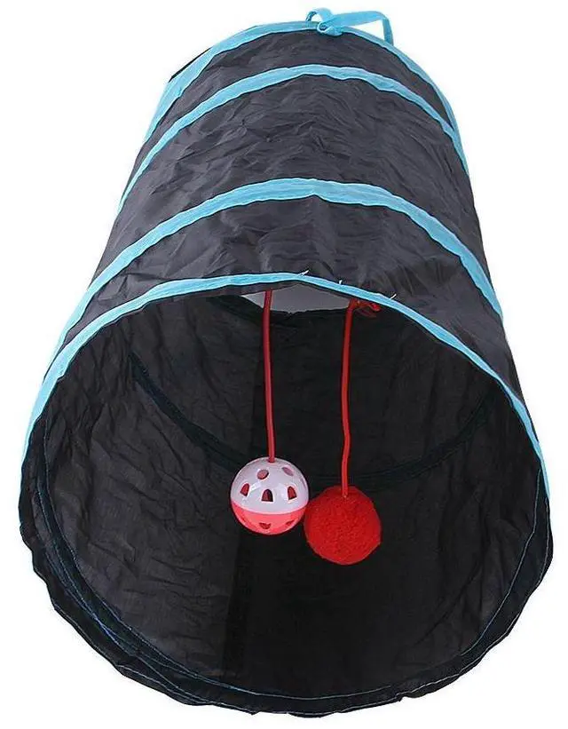 Alt view image 5 of 6 - Cat Tunnels Indoors Cat Play Tunnel for Indoor Outdoor, Cat Tunnel Large Cat Toy Kitten Kitty Rabbt (2 Way)