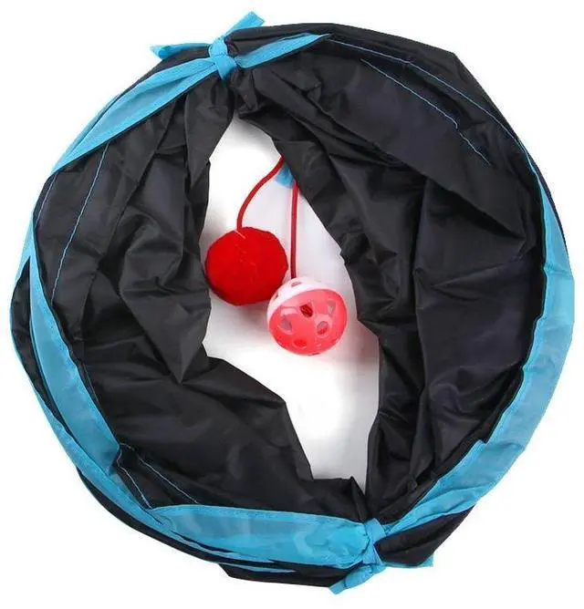 Alt view image 6 of 6 - Cat Tunnels Indoors Cat Play Tunnel for Indoor Outdoor, Cat Tunnel Large Cat Toy Kitten Kitty Rabbt (2 Way)