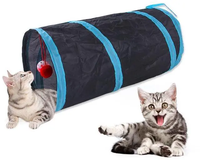 Main image of Cat Tunnels Indoors Cat Play Tunnel for Indoor Outdoor, Cat Tunnel Large Cat Toy Kitten Kitty Rabbt (2 Way)
