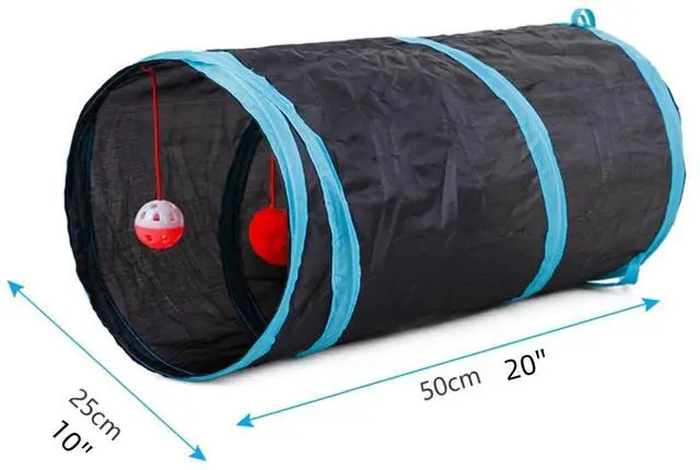 Alt view image 3 of 6 - Cat Tunnels Indoors Cat Play Tunnel for Indoor Outdoor, Cat Tunnel Large Cat Toy Kitten Kitty Rabbt (2 Way)