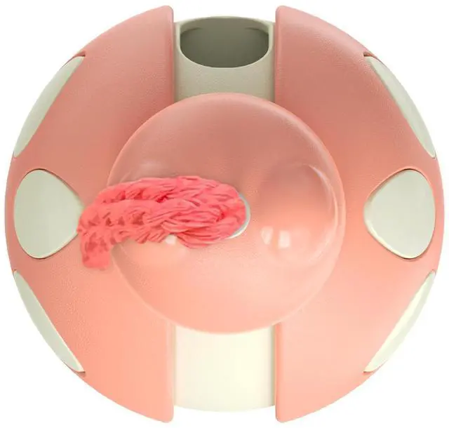 Alt view image 7 of 7 - Cat Play Toy Ball Treat Dispenser Tumbler Beetle Interactive Kitty Toy Cat Feed Ball Cat Teaser Toy Sliding