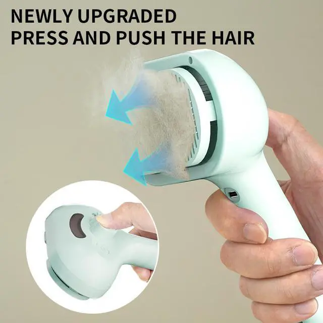 Alt view image 6 of 7 - Pet Grooming Brush for Dogs Pet Spray Massage Comb Cats Brush Dog Brush Shedding, Cat Brushes for Long or Short Haired Cats, Cat Hair Brush Pink