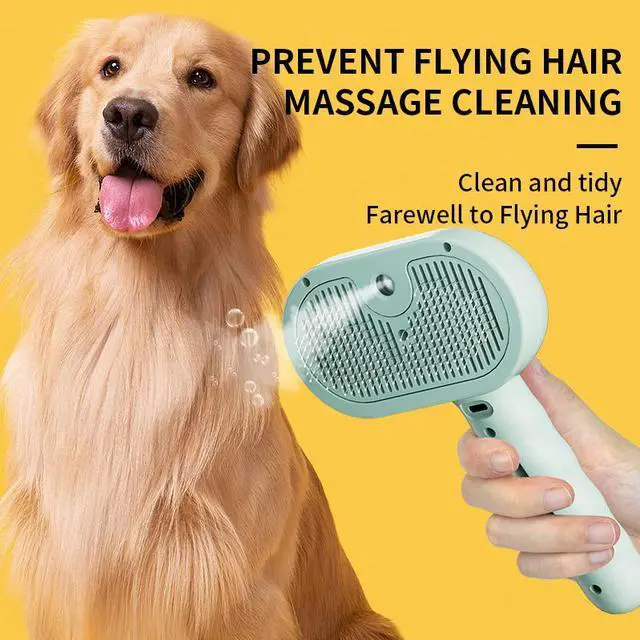 Alt view image 4 of 7 - Pet Grooming Brush for Dogs Pet Spray Massage Comb Cats Brush Dog Brush Shedding, Cat Brushes for Long or Short Haired Cats, Cat Hair Brush Pink