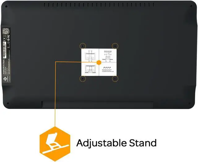 Alt view image 4 of 7 - GAOMON PD1561 Pen Display with Tilt-Support Battery-Free 8192 Level Pen 10 Shortcut Keys HD Screen Drawing Tablet with Monitor Stand - 15.6 Inches