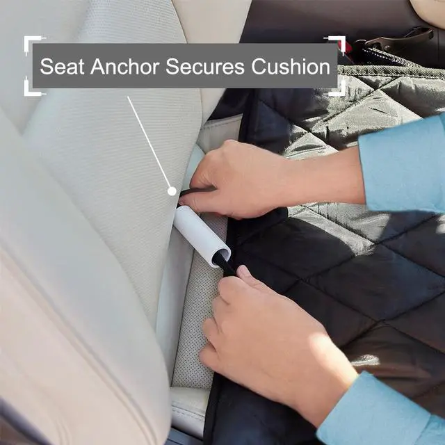 Alt view image 5 of 6 - GOOPAWS Dog Front Car Seat Cover, Waterproof, Scratch Proof & Non Slip, Durable Pet Front Car Seat Cover for Trucks, SUV