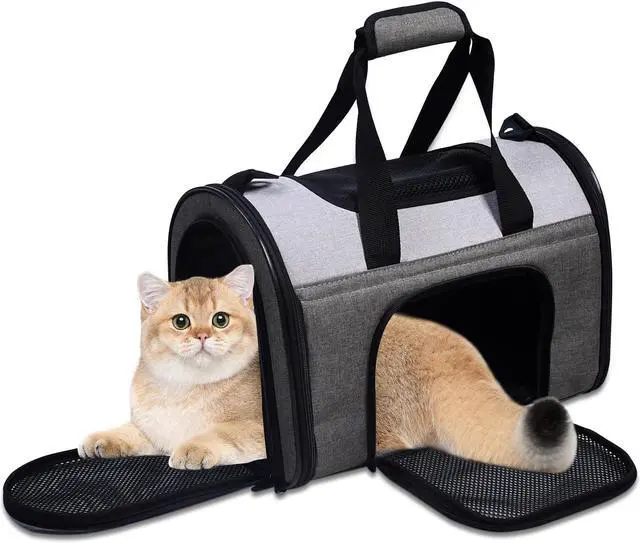 Main image of Jespet Soft-Sided Dog & Cat Carrier Bag, Soft Kennel Pet Carrier for Small Dogs, Airline Approved Collapsible Pet Carriers