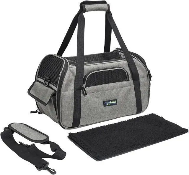 Alt view image 4 of 7 - Jespet Soft-Sided Pet Carrier, Airline Approved Pet Carriers Dog Carrier Collapsible, Collapsible Kennel for Small Dogs Cats, Puppy