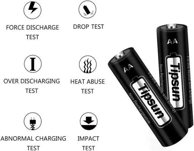 Alt view image 7 of 7 - TIPSUN AA Batteries Ultimate Double A Battery Lithium 12 Count