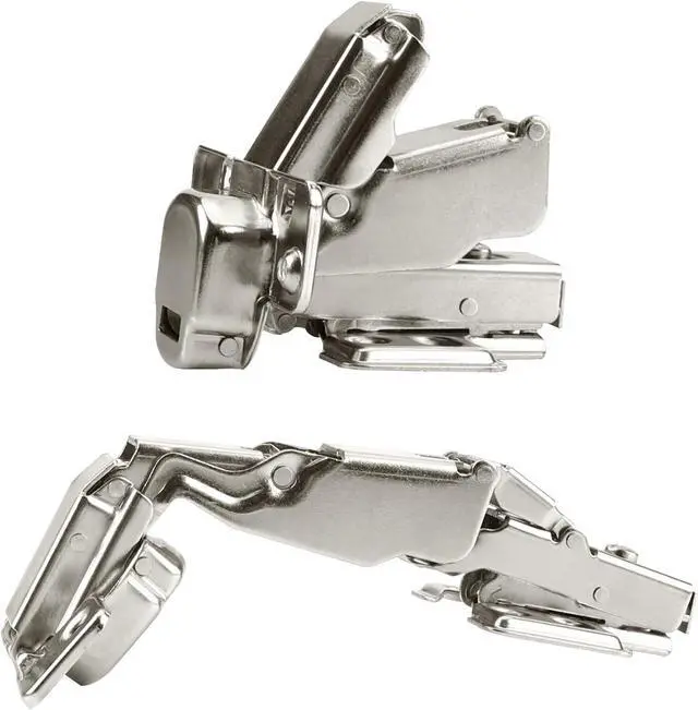 Main image of Cabinet Hinges,1 Pair 175/165 Degree Hinges, Concealed Hydraulic Adjustable Mounting Hinges Soft Close Cabinet Hinges Nickel-Plated Steel Buffer Dampers for Wardrobe, Cupboard (Full Overlay)
