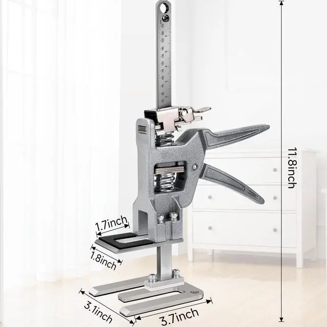 Alt view image 2 of 6 - Labor Saving Arm Jack, 2 Pack Upgrade Furniture Jack Hand Jack Tool with Height Adjustment Lifting Device That Can Support Slow & Speed Down Bearing Up to 440 lbs