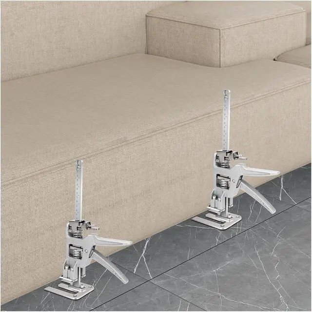 Alt view image 4 of 6 - Labor Saving Arm Jack, 2 Pack Upgrade Furniture Jack Hand Jack Tool with Height Adjustment Lifting Device That Can Support Slow & Speed Down Bearing Up to 440 lbs