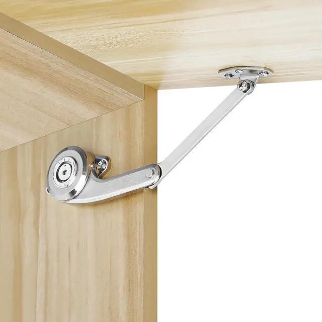 Alt view image 2 of 7 - Lid Support Hinges, Toy Box Hinges Heavy Duty Chest Hinges Upward Top-Opening Flap Doors (Pack of 2)