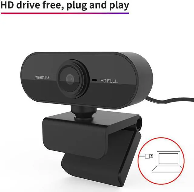 Alt view image 7 of 7 - 1080P HD Webcam with Microphone, Auto Focus USB Web Camera for Computers PC Laptop Desktop, Plug and Play