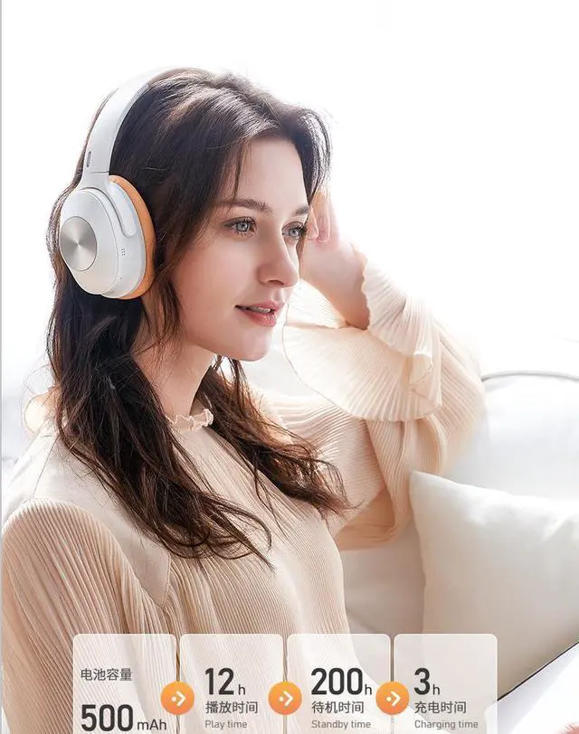 Alt view image 3 of 7 - Wireless Bluetooth Headset Foldable HD Mic Active Noise Reduction Hi-Fi Stereo Deep Bass Headphones Music Call Gaming Headset