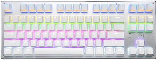 Main image of 87-key Mechanical Gaming Keyboard Wired, Wireless, Bluetooth Rechargeable  Keyboard for Tablet, Phone, Computer