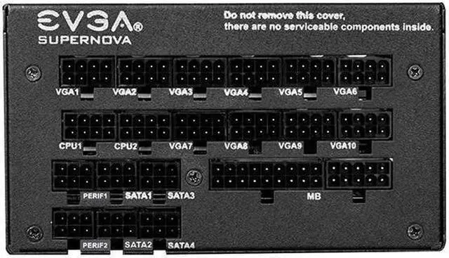 Alt view image 3 of 5 - EVGA SuperNOVA 2000 G+ 2000W Computer Power Supply,80PLUS Gold Medal,Full Module,FDB Bearing Fan,Full Japanese Capacitor,Suitable For Working Under 220V,Desktop Host Power Supply