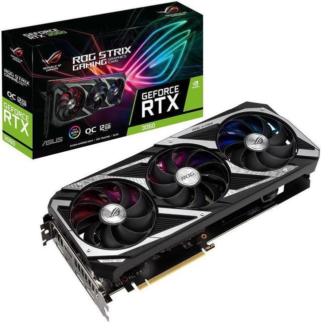 Alt view image 7 of 7 - ASUS ROG Strix GeForce RTX 3060 12GB GDDR6 PCI Express 4.0 x16 Video Card ROG-STRIX-RTX3060-O12G-V2-GAMING