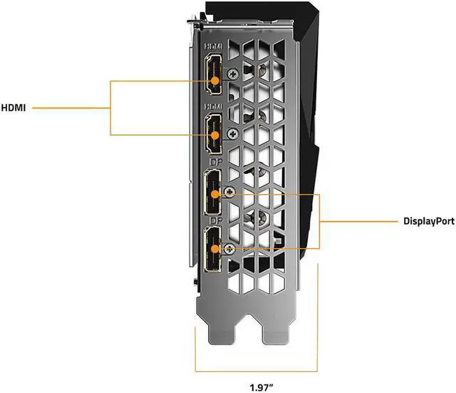 Alt view image 4 of 7 - GIGABYTE Radeon RX 6600 XT GAMING OC PRO 8G Graphics Card, WINDFORCE 3X Cooling System, 8GB 128-bit GDDR6, GV-R66XTGAMINGOC PRO-8GD Video Card