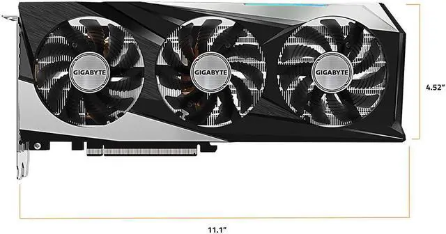 Alt view image 2 of 7 - GIGABYTE Radeon RX 6600 XT GAMING OC PRO 8G Graphics Card, WINDFORCE 3X Cooling System, 8GB 128-bit GDDR6, GV-R66XTGAMINGOC PRO-8GD Video Card